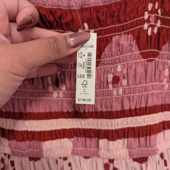 Madewell Theo Sleeveless Midi Dress in Geodaisy Batik - Picture 7 of 10